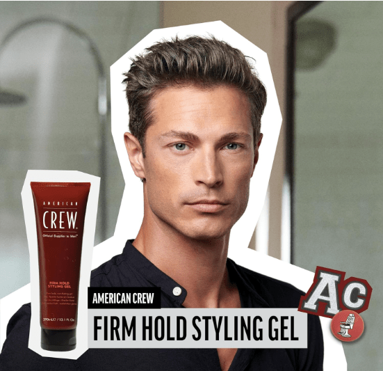 American Crew Firm Hold Gel 250 ml Non - Flaking 669316060506 No Promo Code Needed!