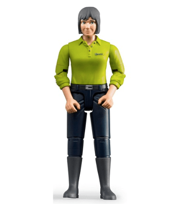 Bruder Action Figure Woman Light Skin Dark Blue Jeans - No Promo Code Needed!