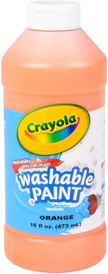 Crayola Washable Paint Orange 16 oz 071662592363 No Promo Code Needed!