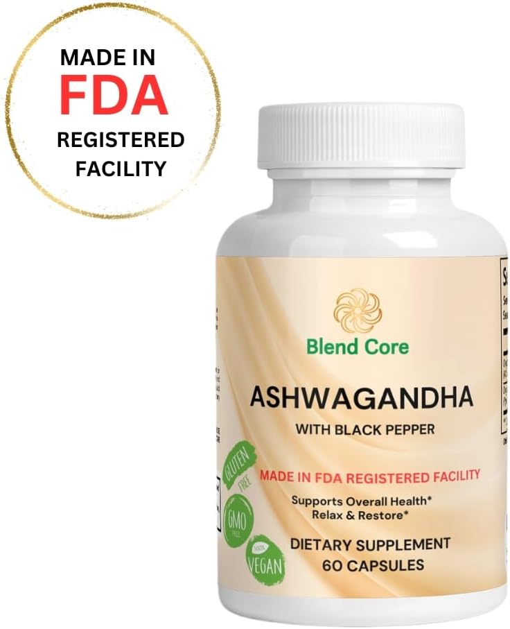 Enchanted Living Black Pepper Ashwagandha Supplements - No Promo Code Needed!