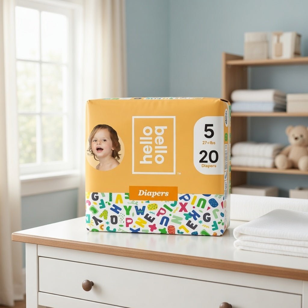 Hello Bello Alphabet Soup Diapers Size 5 20 Count Unisex 810084873502 No Promo Code Needed!