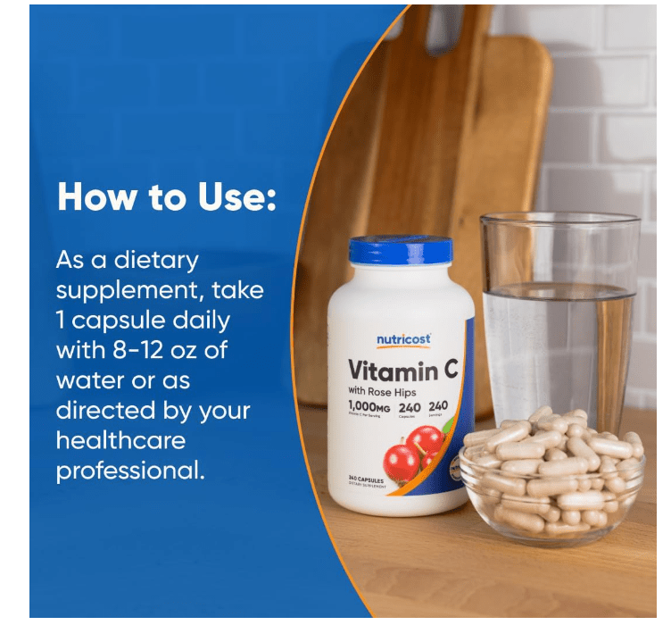 Nutricost Vitamin C With Rose Hip - No Promo Code Needed!