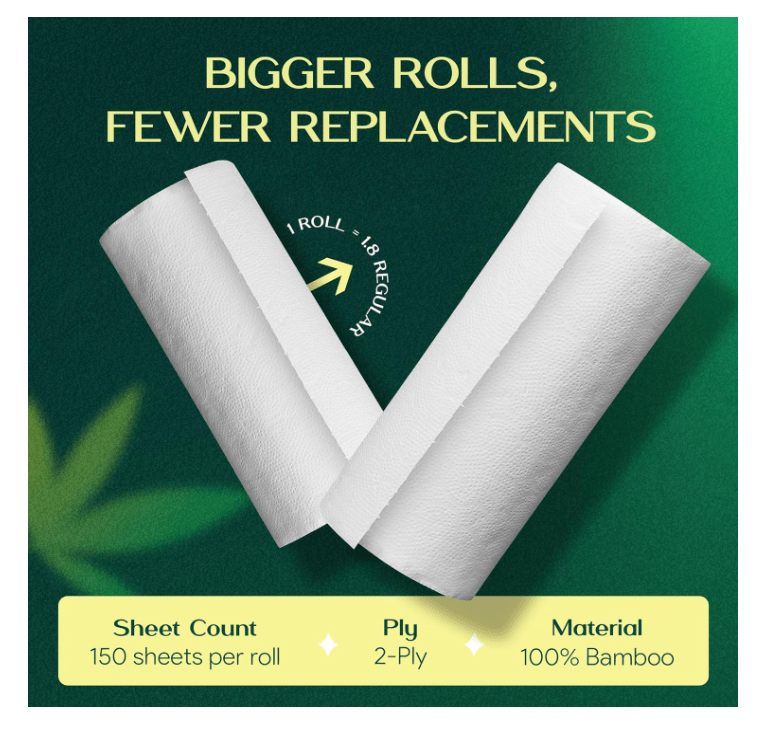 Palm Naki Bamboo Paper Towels - No Promo Code Needed!