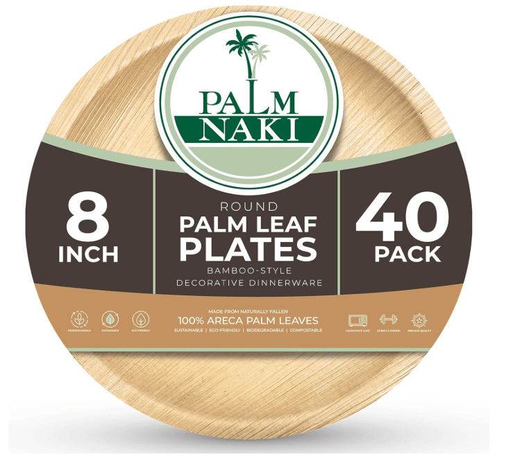 Palm Naki Palm Leaf Round Plates - No Promo Code Needed!