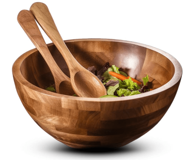 Palm Naki Salad Bowl With Two Servers - No Promo Code Needed!