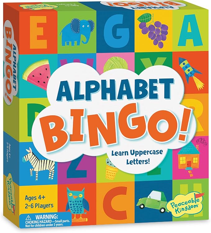 Peaceable Kingdom Peaceable Kingdom Bingo Alphabet Bingo! 1 Piece 643356058402 No Promo Code Needed!