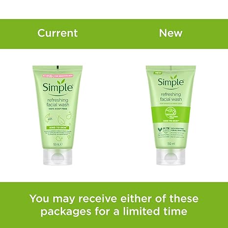 Simple Refreshing Facial Wash Gel - No Promo Code Needed!