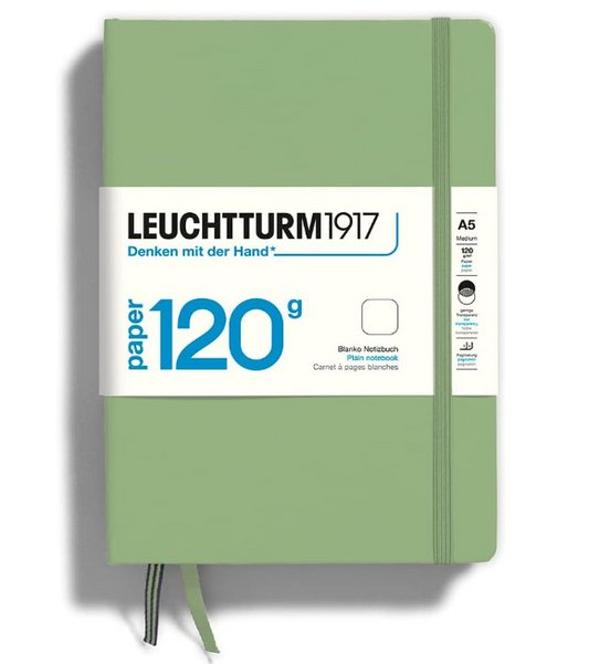 Leuchtturm1917 Hardcover Notebook A5 Medium 203 Pages Plain Sage - Null