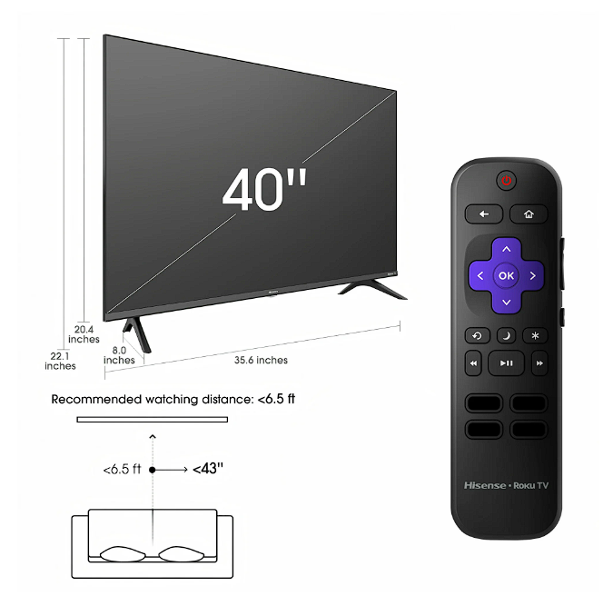Hisense Series Fhd Roku Smart Tv - Null