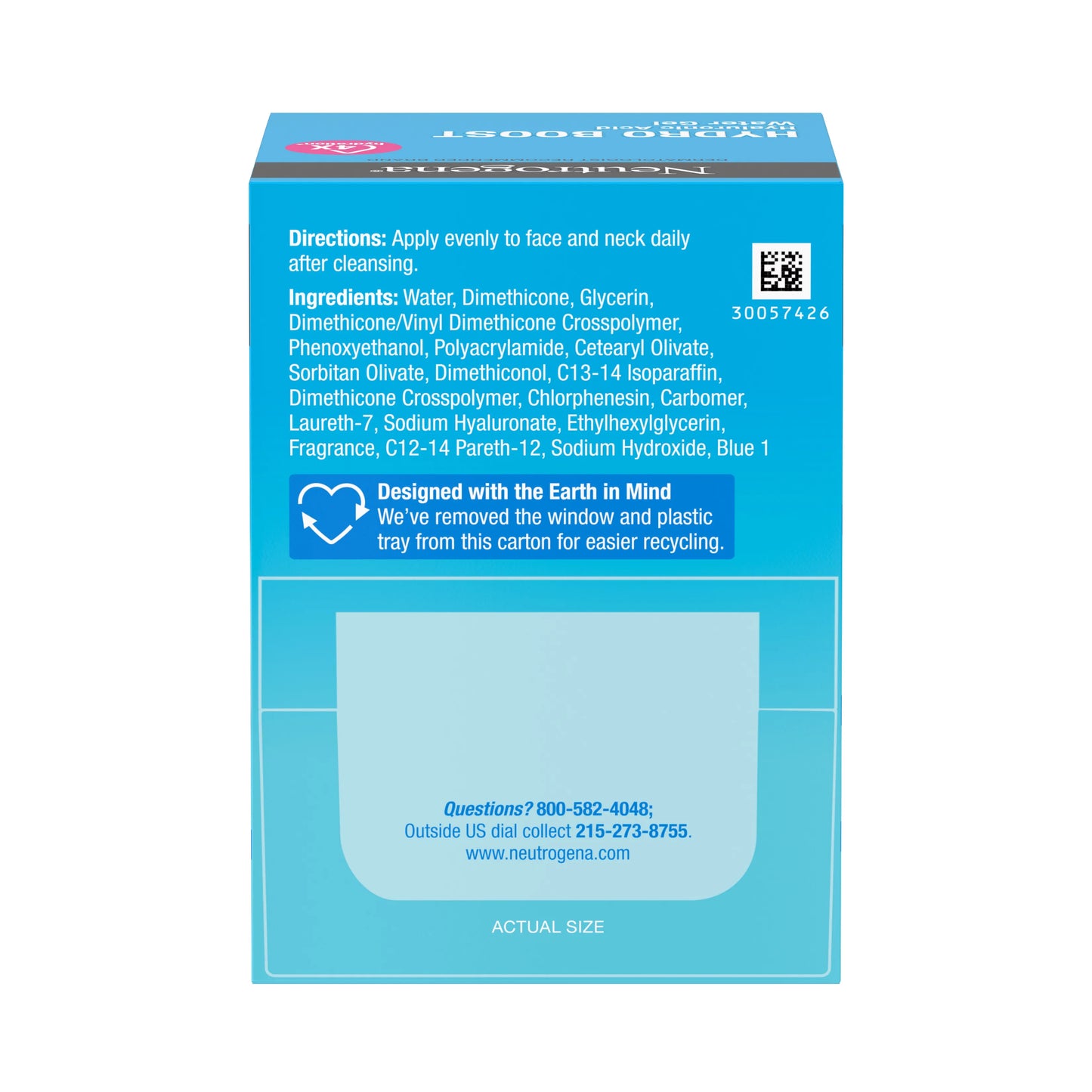 Neutrogena® Hydro Boost Hyaluronic Acid Water Gel with Signature Fragrance 1.7 Oz