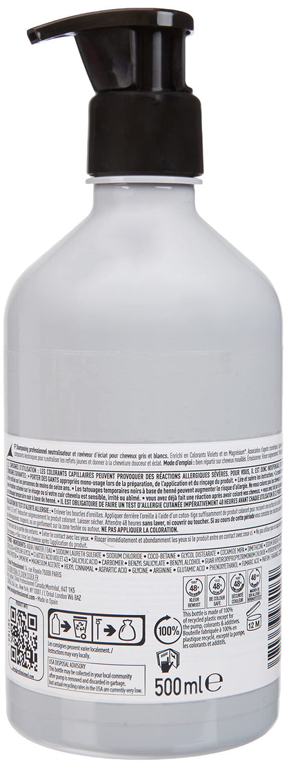 L'Oreal Paris Serie Expert Magnesium Silver Neutralising Shampoo, Multi, 16.9 Fl Oz