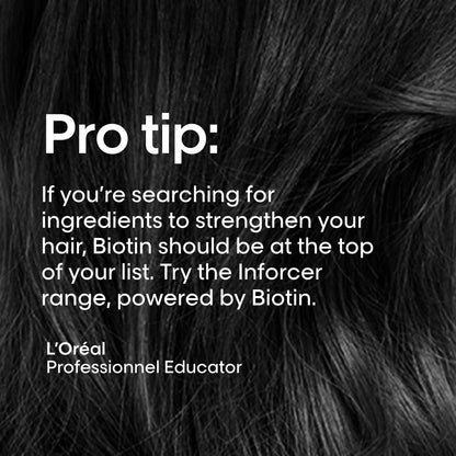 L'Oreal Professionnel Inforcer Strengthening Shampoo | Protects, Prevents Breakage & Adds Softness | For Weak, Fragile & Damaged Hair Types | With Biotin | 16.9 Fl. Oz.