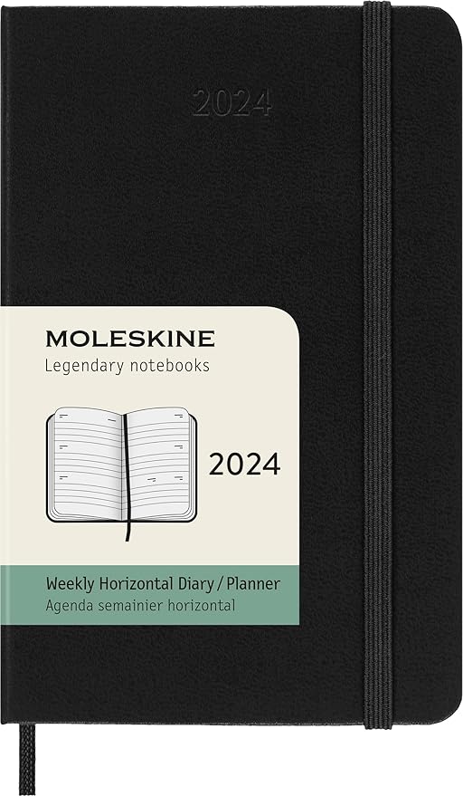 Moleskine 2024 Weekly Horizontal Planner Pocket - Null