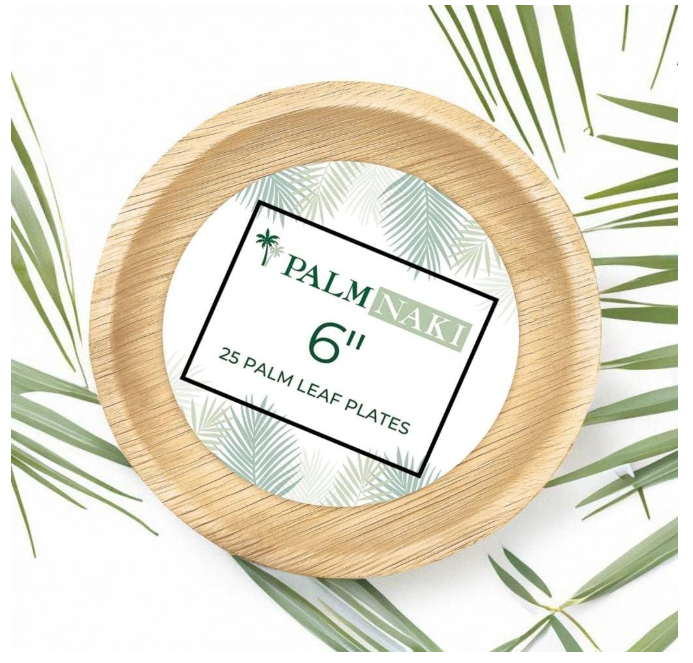 Palm Naki Areca Round Plates Shallow - Null