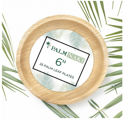 Palm Naki Areca Round Plates Shallow - Null