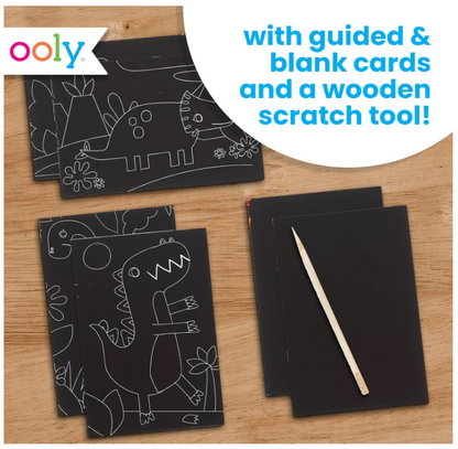 Ooly Mini Scratch & Scribble Art Kit: Dino Days - Null