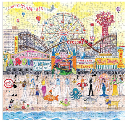 Galison Michael Storrings Summer At The Amusement Park 500 Piece Puzzle - Null