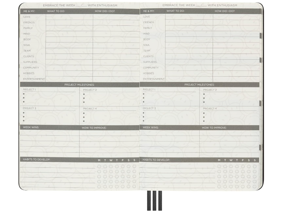 Moleskine Limited Edition Smiley Positivity Planner - Null