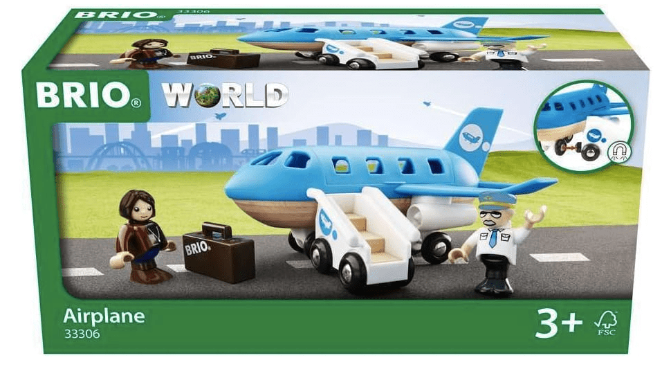 Brio Airplane Stimulating Wooden Toy Plane Set - No Promo Code Needed!