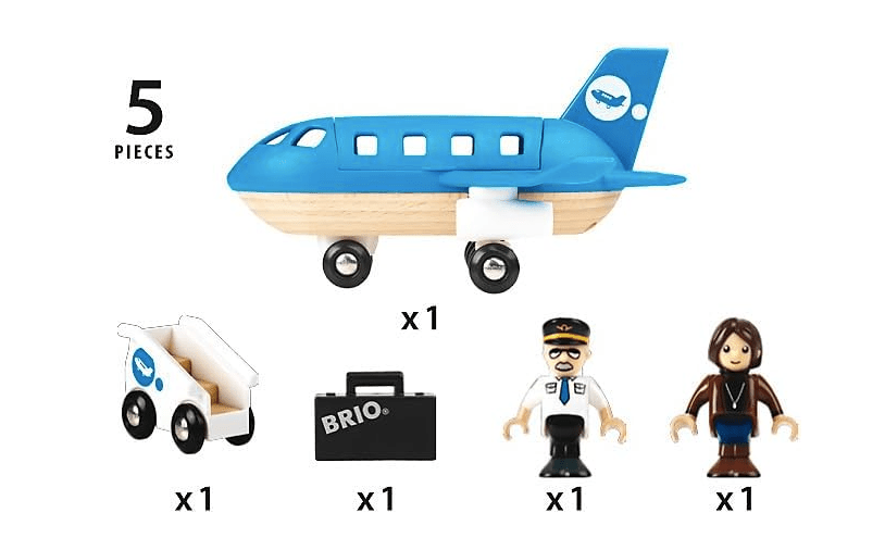 Brio Airplane Stimulating Wooden Toy Plane Set - No Promo Code Needed!