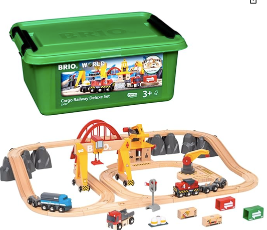 Brio Cargo Railway Deluxe - Wooden Track Train Set - No Promo Code Needed!