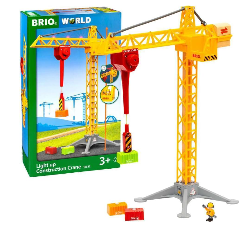 Brio Construction Crane With Lights - No Promo Code Needed!