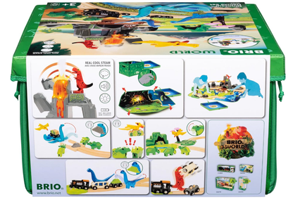 Brio Dinosaur Deluxe Set 44 pieces Interactive volcano 7312350361049 No Promo Code Needed!