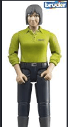 Bruder Action Figure Woman Light Skin Dark Blue Jeans - No Promo Code Needed!
