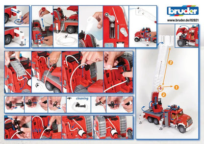 Bruder Mack Granite Fire Engine with Ladder, Pump, Light & Sound Module 24.12.12 - No Promo Code Needed!