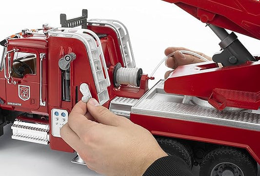 Bruder MACK Granite Fire Engine With Water Pump – Used Like New CONDITION: USED LIKE NEW 4001702028213 No Promo Code Needed!