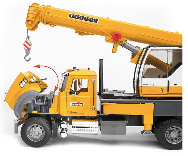 Bruder Mack Granite Liebherr Crane Toy Truck - No Promo Code Needed!