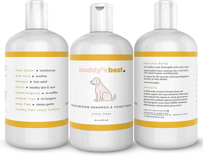 Buddy's Best Dog Moisturizing Shampoo and Conditioner - No Promo Code Needed!