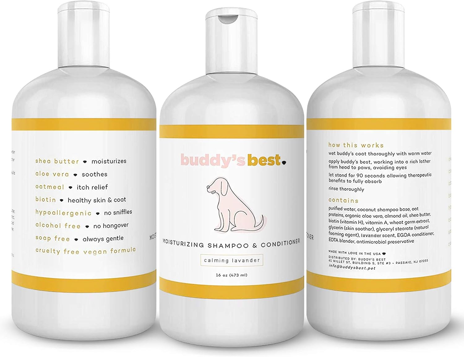Buddy's Best Dog Moisturizing Shampoo and Conditioner - No Promo Code Needed!