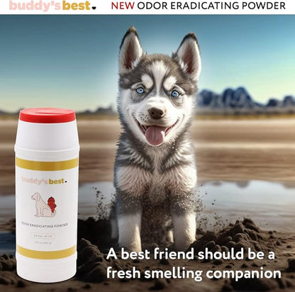 Buddy's Best Dog Odor Eliminating Powder - No Promo Code Needed!