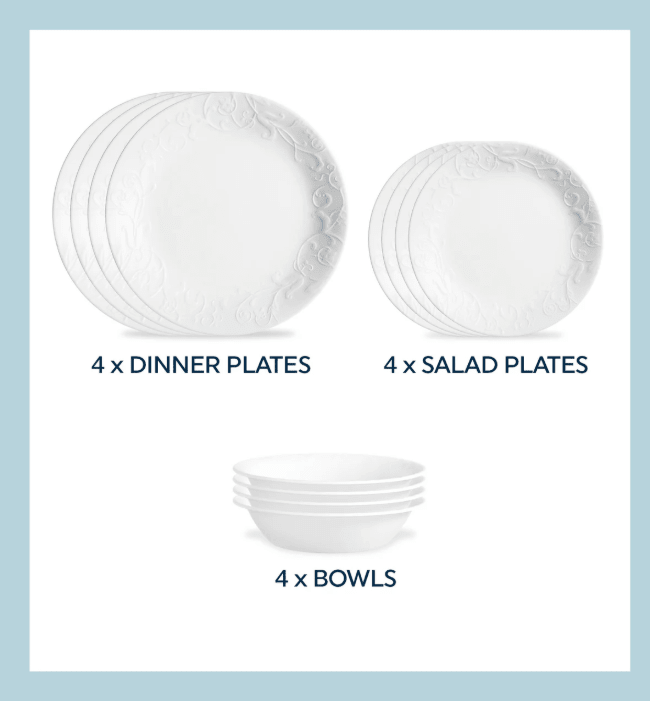 Corelle Bella Faenza Dinnerware Set - No Promo Code Needed!