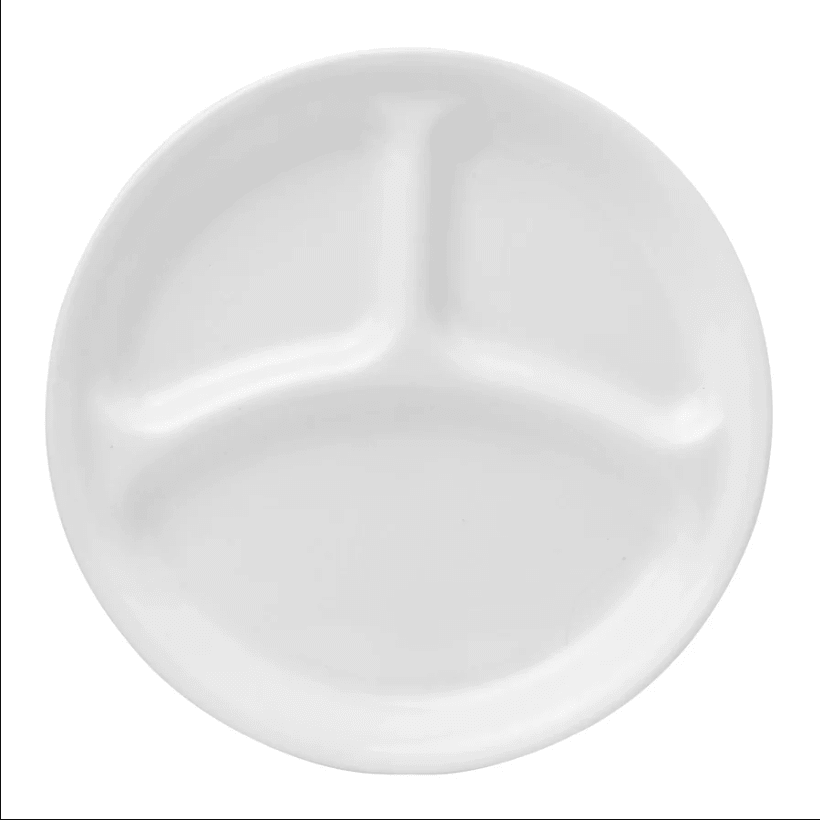 Corelle Divided Dinner Plate Winter White Frost - No Promo Code Needed!