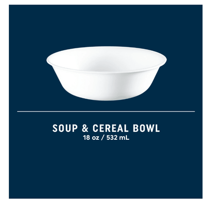 Corelle Soup/Cereal Bowl Winter Frost White - No Promo Code Needed!