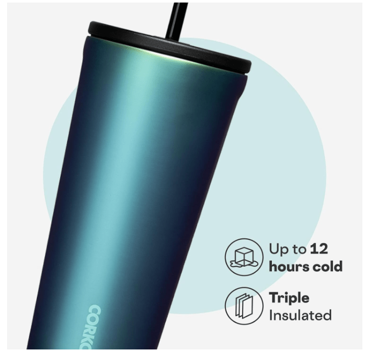 Corkcicle Cold Cup Tumbler with Straw - No Promo Code Needed!