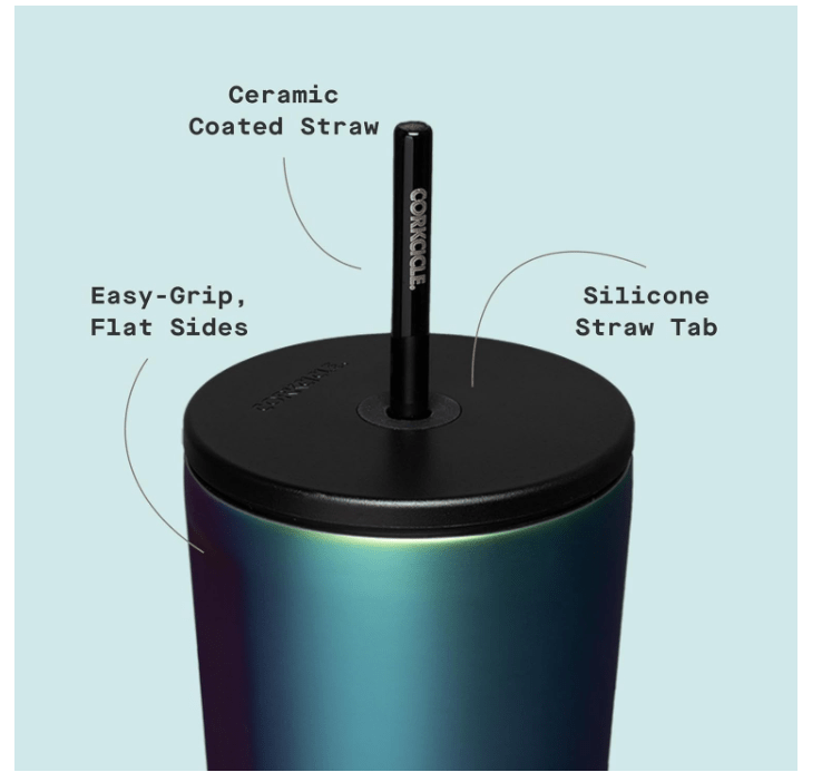 Corkcicle Cold Cup Tumbler with Straw - No Promo Code Needed!