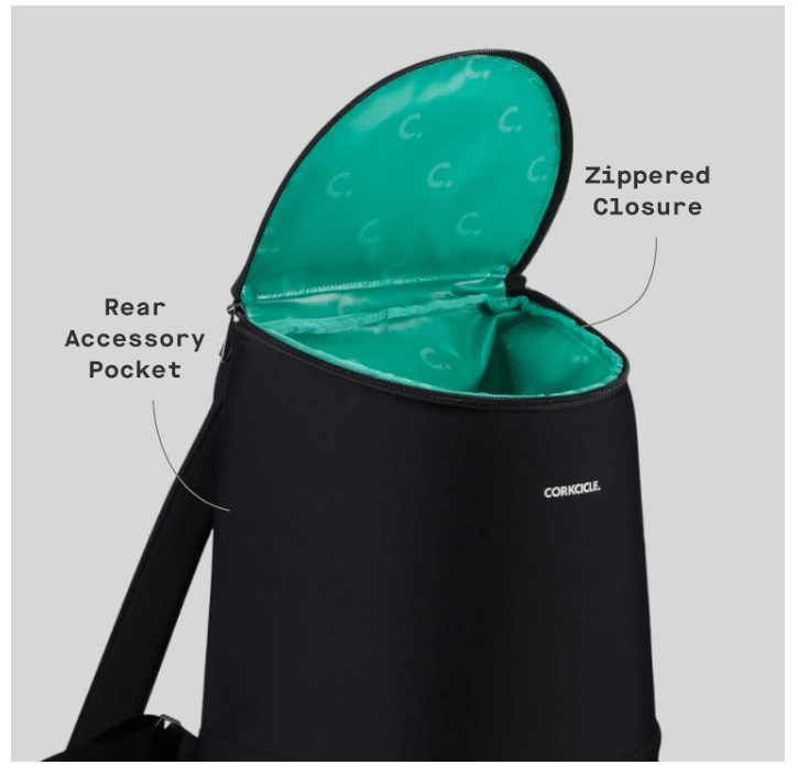 Corkcicle Eola Bucket Cooler Bag 1 piece Black Neoprene 810040313097 No Promo Code Needed!