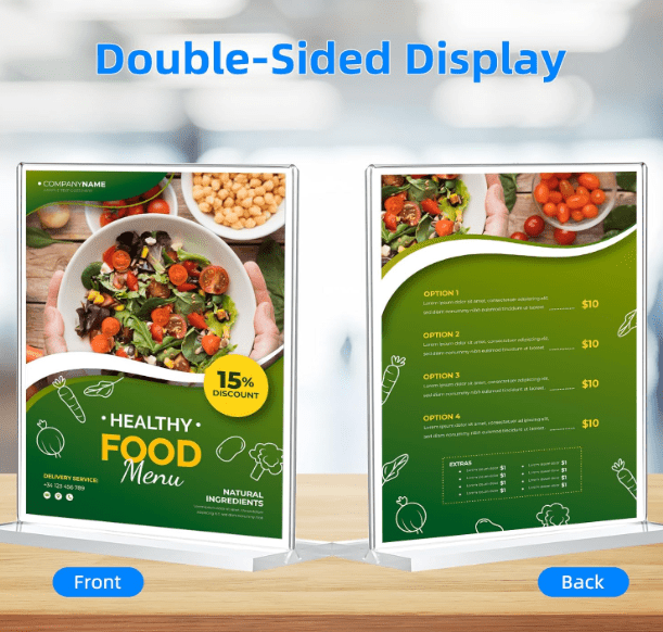 Deflecto Acrylic Double - Sided Sign Holders - No Promo Code Needed!