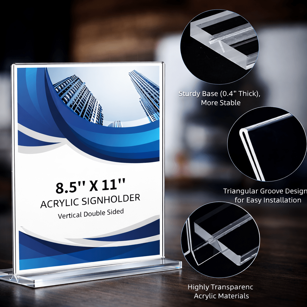 Deflecto Acrylic Double - Sided Sign Holders - No Promo Code Needed!