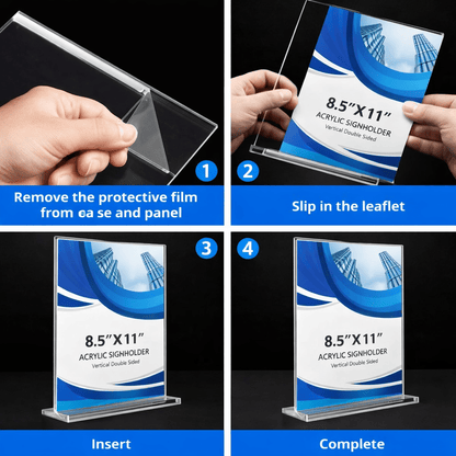 Deflecto Acrylic Double - Sided Sign Holders - No Promo Code Needed!