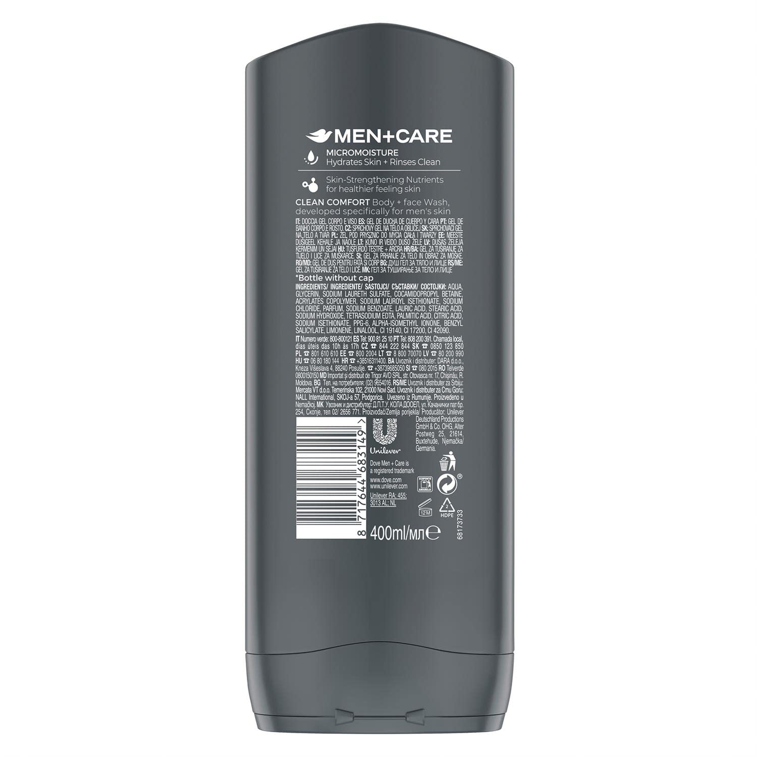 Dove Dove Men + Care Micro Moisture Body and Face Wash 13.5 oz Citrus Scent 011111051249 No Promo Code Needed!