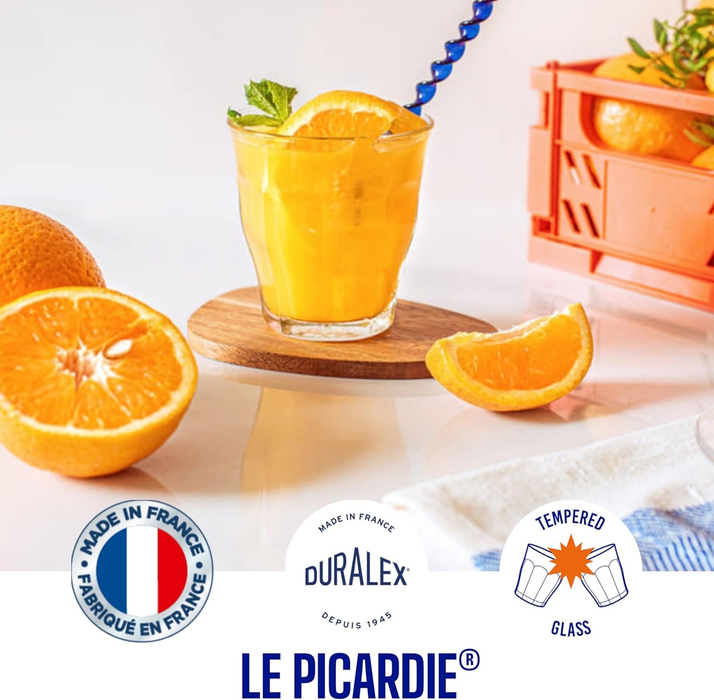 Duralex Le Picardie Glass Tumbler 25 cl Set of 4 Clear 3550190501049 No Promo Code Needed!