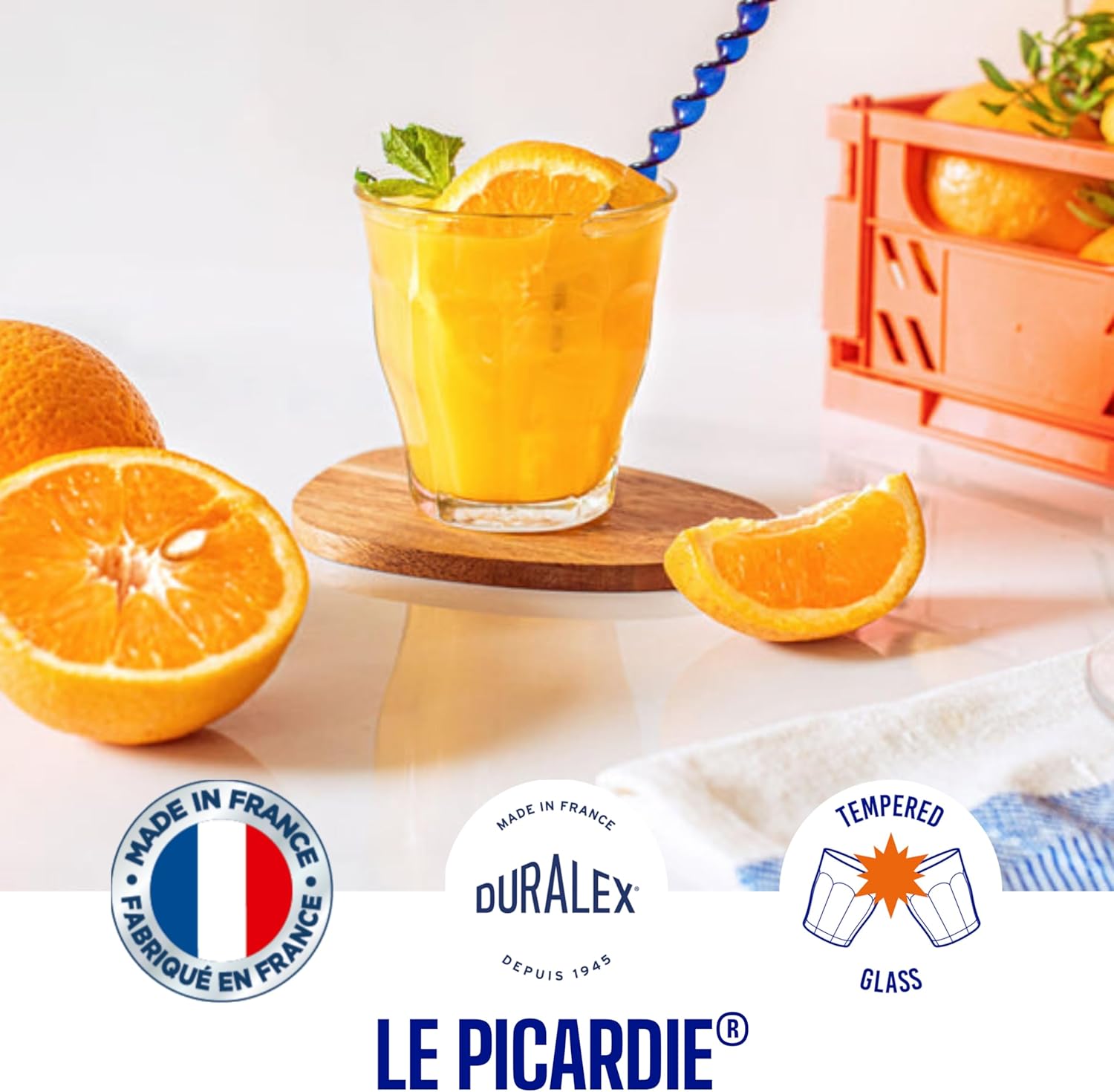 Duralex Le Picardie Glass Tumbler 25 cl Set of 4 Clear 3550190501049 No Promo Code Needed!