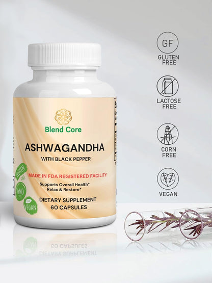 Enchanted Living Black Pepper Ashwagandha Supplements - No Promo Code Needed!