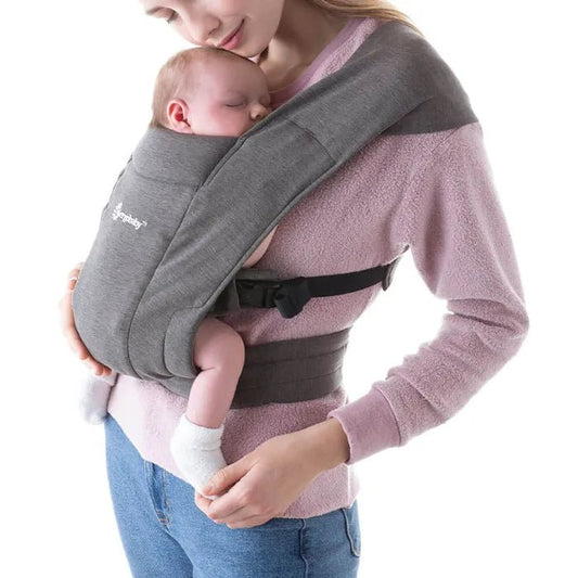 Ergobaby Embrace Cozy Knit Newborn Carrier Heather Gray CONDITION: USED LIKE NEW 191653001770 No Promo Code Needed!