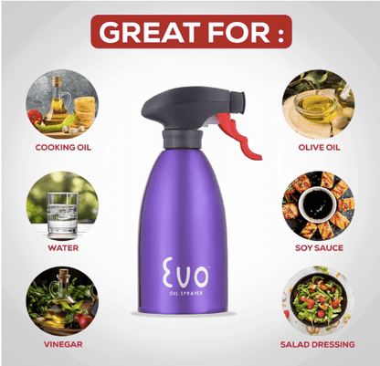 Evo Oil Sprayer Stainless Steel – New Missing Box 16 oz CONDITION: NEW MISSING BOX 042854162138 No Promo Code Needed!