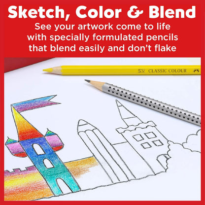 Faber - Castell Classic Colored Pencils Tin Set - No Promo Code Needed!